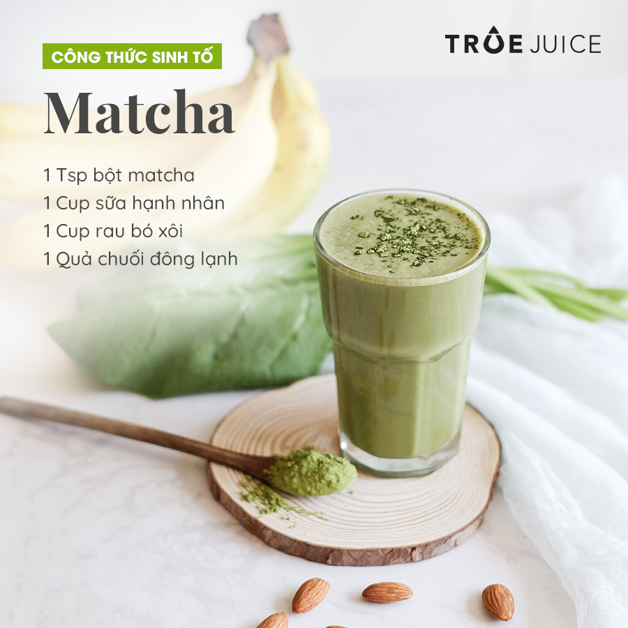 sinh tố matcha
