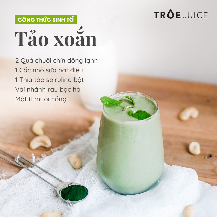 sinh tố tảo xoắn