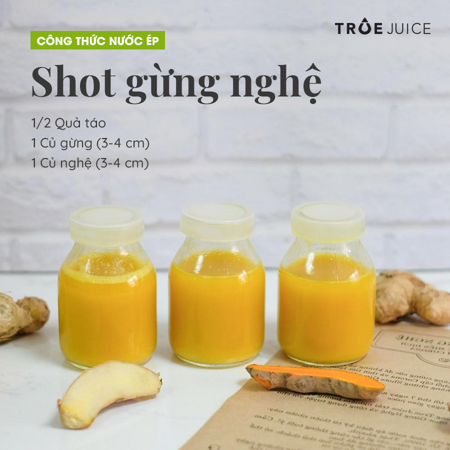 shot gừng nghệ