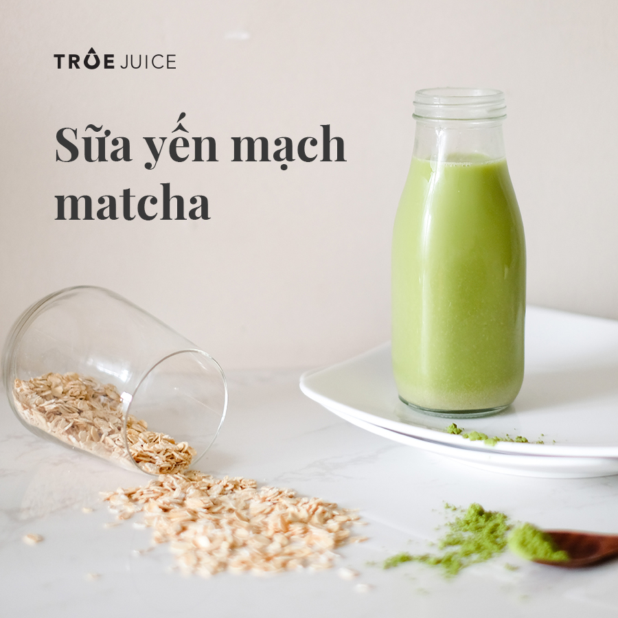 sữa yến mạch matcha