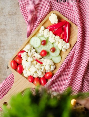 trang trí rau củ mùa Giáng sinh